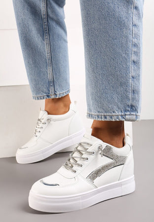 Style - Sneakers Alte Con Strass Donna