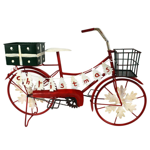 Bicicletta Vintage Christmas Tree Rosso con portapacchi verde decorazione natalizia h 35 cm Casa e cucina/Decorazioni per interni/Addobbi e decorazioni per ricorrenze/Decorazioni natalizie/Schiaccianoci MagiediNatale.it - Altamura, Commerciovirtuoso.it
