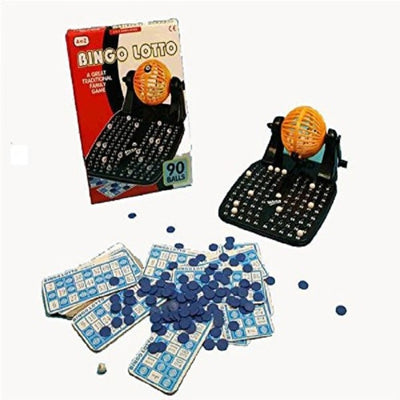 Bingo Lotto Tombola Lotteria Con Palla 48 Cartelle 90 Numeri Gioco Da Tavolo