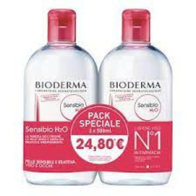 Bioderma Italia Srl Sensibio H2O 500Ml Bipack Bellezza/Trucco/Struccanti/Latte struccante FarmaFabs - Ercolano, Commerciovirtuoso.it