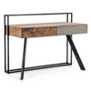 Scrivania Manchester con 2 cassetti, struttura in legno di mango ed acciaio, stile moderno, 120x60x92h Casa e cucina/Arredamento/Studio/Scrivanie e postazioni di lavoro/Scrivanie Decor Space - Altamura, Commerciovirtuoso.it