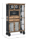 Credenza Liverpool con struttura e cassetti in acciaio, stile industriale Casa e cucina/Arredamento/Soggiorno/Credenze Decor Space - Altamura, Commerciovirtuoso.it