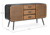 Credenza Elton con struttura in acciaio, cassetti in legno di abete, stile vintage Casa e cucina/Arredamento/Soggiorno/Credenze Decor Space - Altamura, Commerciovirtuoso.it