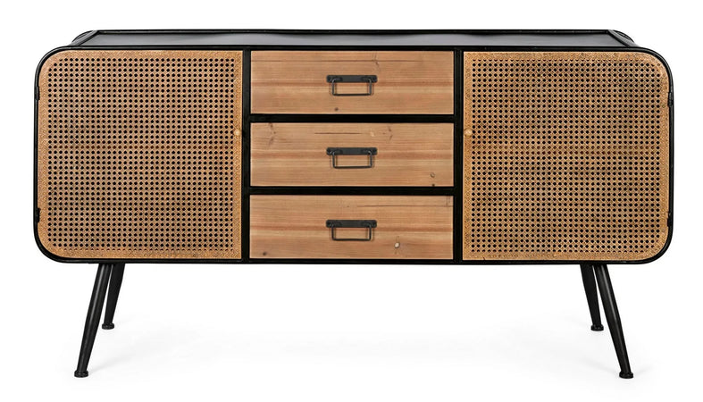 Credenza "Elton" con struttura in acciaio, cassetti in legno di abete, stile vintage Casa e cucina/Arredamento/Soggiorno/Credenze Decor Space - Altamura, Commerciovirtuoso.it