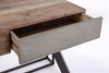 Scrivania Manchester con 2 cassetti, struttura in legno di mango ed acciaio, stile moderno, 120x60x92h Casa e cucina/Arredamento/Studio/Scrivanie e postazioni di lavoro/Scrivanie Decor Space - Altamura, Commerciovirtuoso.it