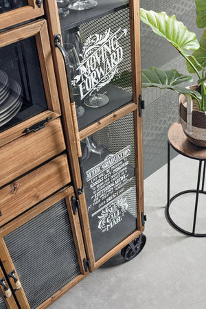 Credenza "Liverpool" con struttura e cassetti in acciaio, stile industriale Casa e cucina/Arredamento/Soggiorno/Credenze Decor Space - Altamura, Commerciovirtuoso.it