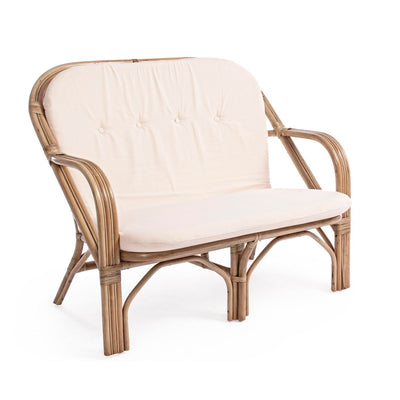 Divano Golf con cuscini sfoderabili in poliestere, struttura in rattan, per esterno Giardino e giardinaggio/Arredamento da giardino e accessori/Divani Decor Space - Altamura, Commerciovirtuoso.it