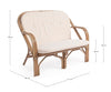 Divano Golf con cuscini sfoderabili in poliestere, struttura in rattan, per esterno Giardino e giardinaggio/Arredamento da giardino e accessori/Divani Decor Space - Altamura, Commerciovirtuoso.it