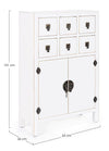 Mobile Pechino, struttura in legno MDF, finitura a base di nitrocellulosa, maniglie in acciaio Casa e cucina/Arredamento/Soggiorno/Credenze Decor Space - Altamura, Commerciovirtuoso.it