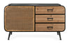 Credenza Elton con struttura in acciaio, cassetti in legno di abete, stile vintage Casa e cucina/Arredamento/Soggiorno/Credenze Decor Space - Altamura, Commerciovirtuoso.it
