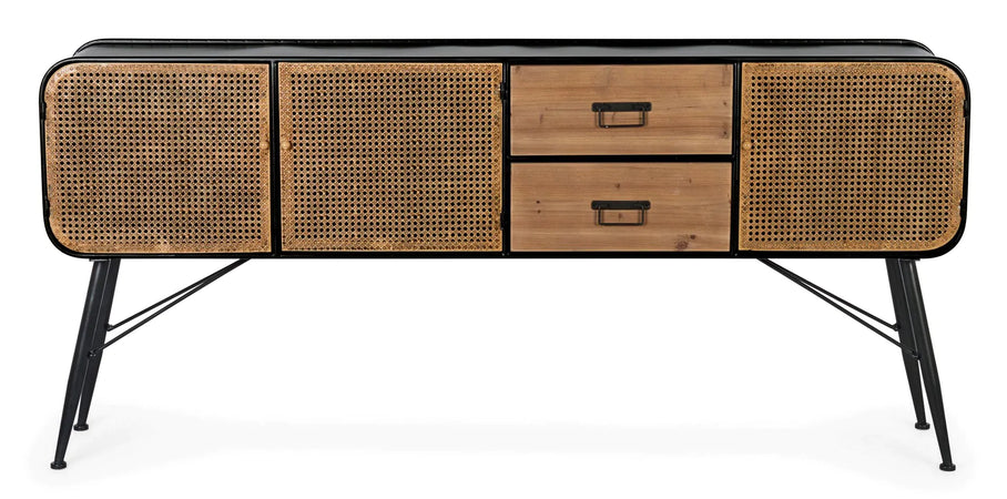 Credenza "Elton" con struttura in acciaio, cassetti in legno di abete, stile vintage Casa e cucina/Arredamento/Soggiorno/Credenze Decor Space - Altamura, Commerciovirtuoso.it