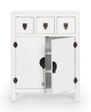 Mobile Pechino, struttura in legno MDF, finitura a base di nitrocellulosa, maniglie in acciaio Casa e cucina/Arredamento/Soggiorno/Credenze Decor Space - Altamura, Commerciovirtuoso.it