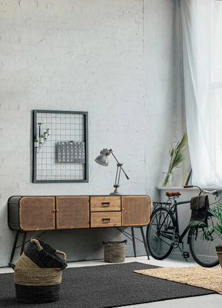 Credenza "Elton" con struttura in acciaio, cassetti in legno di abete, stile vintage Casa e cucina/Arredamento/Soggiorno/Credenze Decor Space - Altamura, Commerciovirtuoso.it