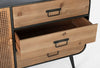 Credenza Elton con struttura in acciaio, cassetti in legno di abete, stile vintage Casa e cucina/Arredamento/Soggiorno/Credenze Decor Space - Altamura, Commerciovirtuoso.it