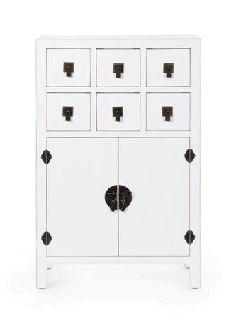 Mobile "Pechino", struttura in legno MDF, finitura a base di nitrocellulosa, maniglie in acciaio Casa e cucina/Arredamento/Soggiorno/Credenze Decor Space - Altamura, Commerciovirtuoso.it