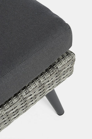 Salottino "Marlow" angolare con ottoman e divano, struttura in alluminio, per esterno Giardino e giardinaggio/Arredamento da giardino e accessori/Set di mobili Decor Space - Altamura, Commerciovirtuoso.it