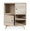 Credenza Indira con struttura in legno di mango, schienale in mdf, decorazioni fatte a mano Casa e cucina/Arredamento/Soggiorno/Credenze Decor Space - Altamura, Commerciovirtuoso.it