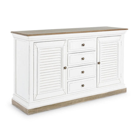 Credenza "Lincoln" in legno di mango, con schienali e laterali in mdf, finitura vernice a base d'acqua, stile rustico Casa e cucina/Arredamento/Soggiorno/Credenze Decor Space - Altamura, Commerciovirtuoso.it
