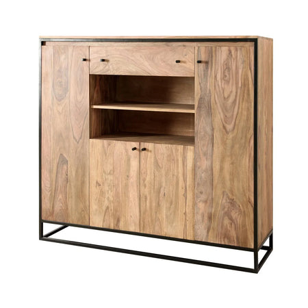Credenza "Nartan" con struttura in legno sheesham, schienale in compensato Casa e cucina/Arredamento/Soggiorno/Credenze Decor Space - Altamura, Commerciovirtuoso.it