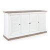 Credenza Lincoln in legno di mango, con schienali e laterali in mdf, finitura vernice a base d'acqua, stile rustico Casa e cucina/Arredamento/Soggiorno/Credenze Decor Space - Altamura, Commerciovirtuoso.it