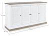 Credenza Lincoln in legno di mango, con schienali e laterali in mdf, finitura vernice a base d'acqua, stile rustico Casa e cucina/Arredamento/Soggiorno/Credenze Decor Space - Altamura, Commerciovirtuoso.it