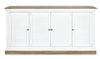 Credenza Lincoln in legno di mango, con schienali e laterali in mdf, finitura vernice a base d'acqua, stile rustico Casa e cucina/Arredamento/Soggiorno/Credenze Decor Space - Altamura, Commerciovirtuoso.it