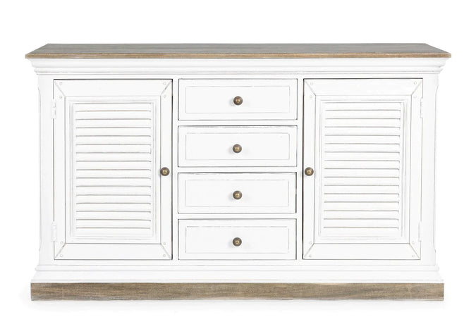 Credenza "Lincoln" in legno di mango, con schienali e laterali in mdf, finitura vernice a base d'acqua, stile rustico Casa e cucina/Arredamento/Soggiorno/Credenze Decor Space - Altamura, Commerciovirtuoso.it