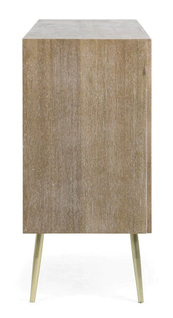 Credenza "Filomena" con in legno teak, pannelli esterni in mdf, finitura a base d'acqua, stile atmosphere Casa e cucina/Arredamento/Soggiorno/Credenze Decor Space - Altamura, Commerciovirtuoso.it