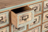 Credenza Kompart 1 anta e 7 cassetti, con struttura in legno di pino, stile industriale Casa e cucina/Arredamento/Soggiorno/Credenze Decor Space - Altamura, Commerciovirtuoso.it