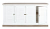 Credenza Lincoln in legno di mango, con schienali e laterali in mdf, finitura vernice a base d'acqua, stile rustico Casa e cucina/Arredamento/Soggiorno/Credenze Decor Space - Altamura, Commerciovirtuoso.it