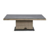 Tavolo Kent con struttura in alluminio, piano in ceramica, intreccio in fibra sintetica, per esterno Giardino e giardinaggio/Arredamento da giardino e accessori/Tavoli e tavolini/Tavoli standard Decor Space - Altamura, Commerciovirtuoso.it