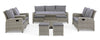 Tavolo Kent con struttura in alluminio, piano in ceramica, intreccio in fibra sintetica, per esterno Giardino e giardinaggio/Arredamento da giardino e accessori/Tavoli e tavolini/Tavoli standard Decor Space - Altamura, Commerciovirtuoso.it
