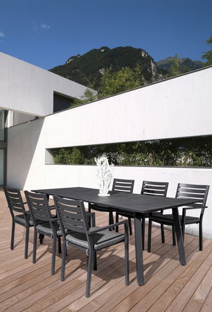 Tavolo "Helina" per esterno, con struttura in alluminio, da 230 x 90 cm Giardino e giardinaggio/Arredamento da giardino e accessori/Tavoli e tavolini/Tavoli standard Decor Space - Altamura, Commerciovirtuoso.it