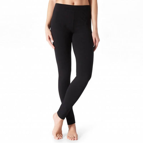 Leggings Neri donna 100% cotone Marca Intimay Per lo sport per stare in casa o sotto pantaloneart. m371 Leggings donna L'Orchidea - Siderno, Commerciovirtuoso.it