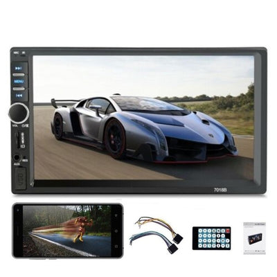 Bluetooth Autoradio 7 2 Din Touch Screen Stereo Mp5 Mp3 Media Player 7018b