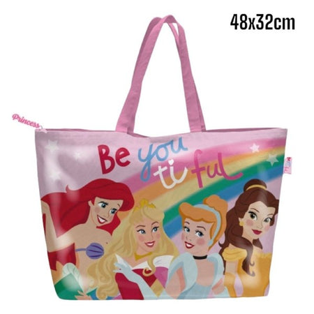Borsa Da Mare Principesse Per Donna E Bambina Shopping Bag Ariel Belle Disney