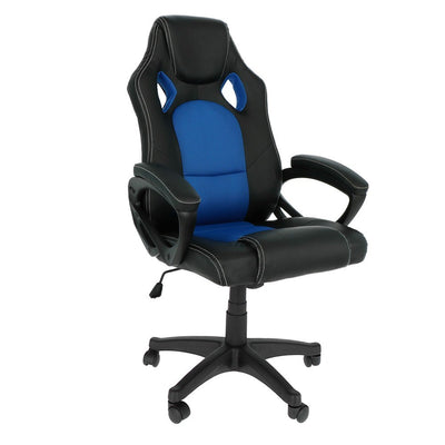 sedia da gaming blu ufficio racing poltrona studio ruote girevoli sportiva Casa e cucina/Arredamento/Mobili TV e Multimedia/Sedie Gaming Brico Bello - Siderno Marina, Commerciovirtuoso.it