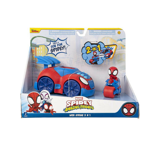 Spidey Veicolo Marvel Spiderman Supereroe 2 in 1 Gioco per Bambini