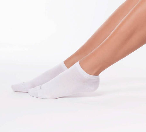 6 Paia Di Calze Corte Filo Di Scozia Donna Bianco Calzini In Cotone - Alta Qualità Leggere, Naturali, Alla Caviglia Minicalze
