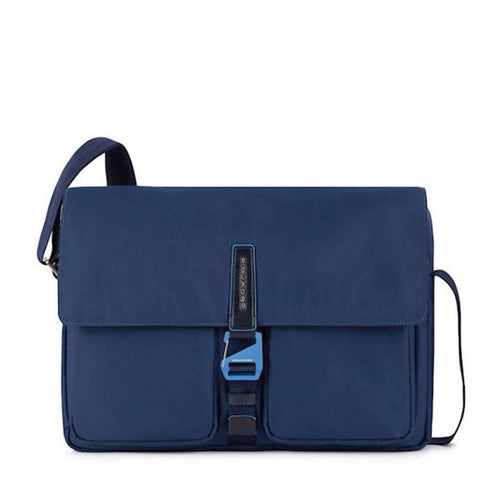 Messenger Porta Pc 14 PIQUADRO in Tessuto Riciclato Nero Linea Ryan - CA5702RY
