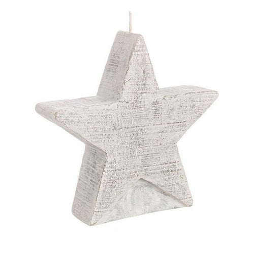 Candela Stella Astro Bianco decorazione natalizia h 15 cm Casa e cucina/Decorazioni per interni/Candele e portacandele/Candele/Candele a colonna MagiediNatale.it - Altamura, Commerciovirtuoso.it