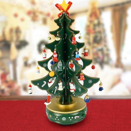 Carillon Natalizio Albero Di Natale Legno Con Addobbi 33cm Decorazioni  Natalizie - commercioVirtuoso.it