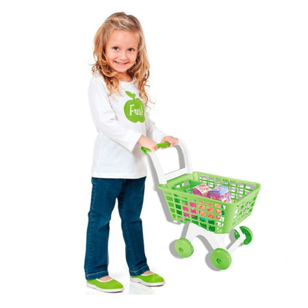 Carrello Spesa Giocattolo Per Bambini Gioco Supermarket Con Set Accessori