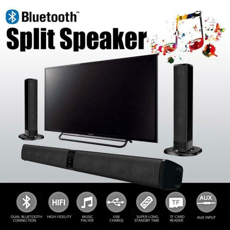 Cassa Speaker Bluetooth Soundbar 2 In 1 Tv Smart Tv Spilt Aux Tf Card Bs-36