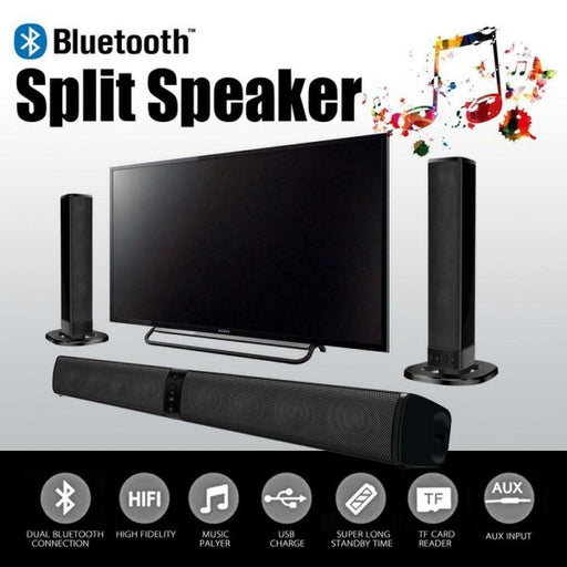 Cassa Speaker Bluetooth Soundbar 2 In 1 Tv Smart Tv Spilt Aux Tf Card Bs-36  - commercioVirtuoso.it