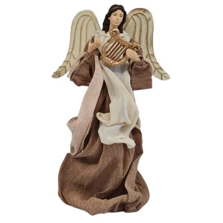 Angelo "Music" per presepe statuetta con ali in metallo decorazione natalizia h 36 cm Casa e cucina/Decorazioni per interni/Addobbi e decorazioni per ricorrenze/Decorazioni natalizie/Punte albero di Natale MagiediNatale.it - Altamura, Commerciovirtuoso.it