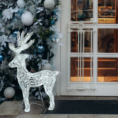 Decorazione natalizia Renna 3D con led bianco per uso interno ed esterno Casa e cucina/Decorazioni per interni/Addobbi e decorazioni per ricorrenze/Decorazioni natalizie/Oggettistica MagiediNatale.it - Altamura, Commerciovirtuoso.it