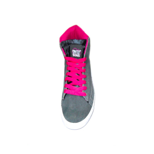 Scarpe da tennis donna Sneakers invernale per lei Scarpa scamosciata in camoscio Blu - Bianco o Grigio Fucsia Suola in gomma art. fu813 Sneakers Donna L'Orchidea - Siderno, Commerciovirtuoso.it