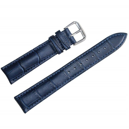 Cinturino In Pelle Universale Ricambio Per Orologio Larghezza 12mm Blu