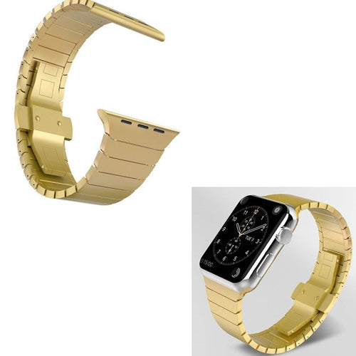 Cinturino Oro 38mm Catena Compatibile Con Iwatch Serie 3/2/1 Chiusura Farfalla Elettronica/Cellulari e accessori/Accessori/Accessori per smartwatches/Cinturini di ricambio Trade Shop italia - Napoli, Commerciovirtuoso.it